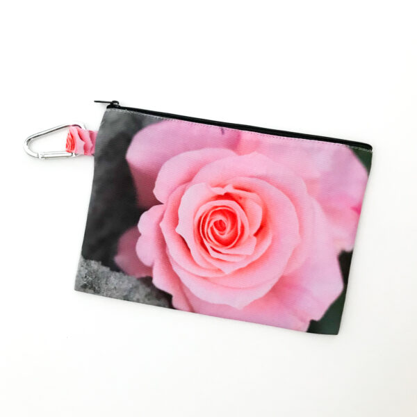 Canvas Cosmetic Bag | Pink Rose